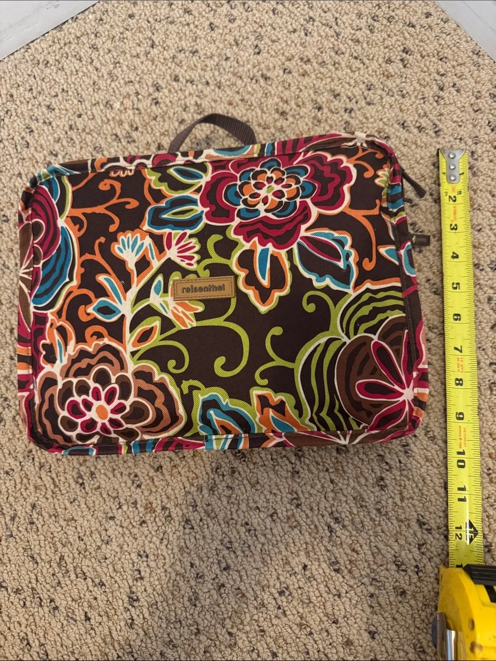 REISENTHEL Brown Floral Travel Organizer - Multicolor with retractable wheels